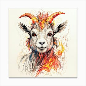 Goat Print 4 Canvas Print