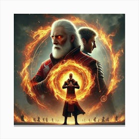 Ronan Mentor Unity Flames Canvas Print