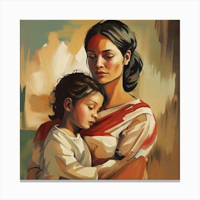 Mother And Child Canvas Print