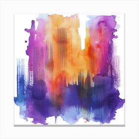 Abstract Watercolor Painting 11 Canvas Print