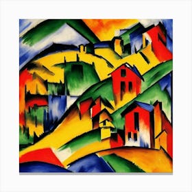 City On A Hill Canvas Print