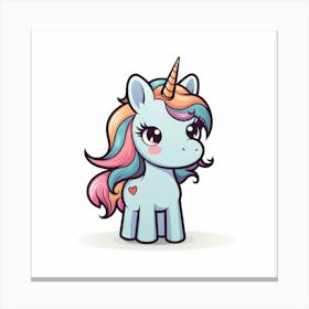 Cute Unicorn 569 Canvas Print