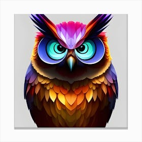 Colorful Owl 1 Canvas Print