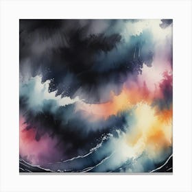 Abstract Watercolor Painting 30 Canvas Print