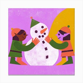 Snowman Canvas Print