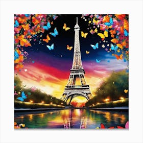 Paris Eiffel Tower 108 Canvas Print