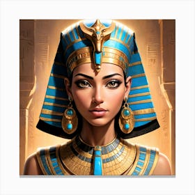 Cleopatra Portrait Artwork 5 Canvas Print