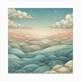 A delicate landscape Canvas Print