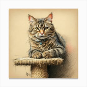 Tabby Cat 3 Canvas Print