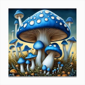 Garden Shrooms I Canvas Print