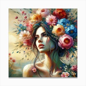 Flower Girl 3 Canvas Print