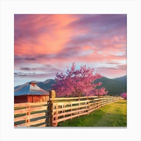 Rancho Visto De Tarde Canvas Print