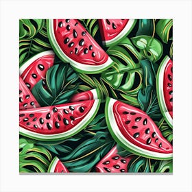 Watermelon Slices (5) Canvas Print