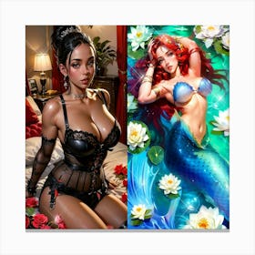 Mermaid 2 Canvas Print