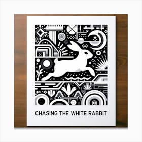 Chasing The White Rabbit 2 Canvas Print
