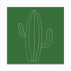 Pink Cactus Canvas Print