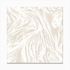 Marble Nude Square Canvas Print