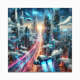 Futuristic City 2 Canvas Print