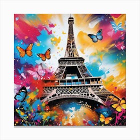 Paris Eiffel Tower 111 Canvas Print