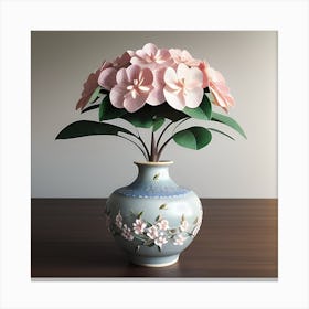 Flowers In A Vase Canvas Print