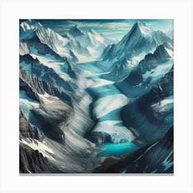 Snowy Mountain Canvas Print