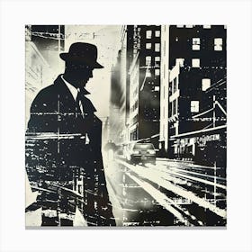 Noir Night Stalker # 4 Canvas Print