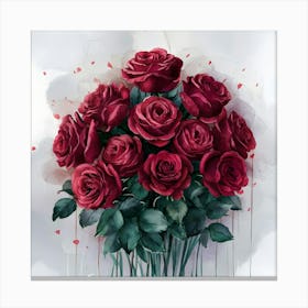 Red Roses 4 Canvas Print