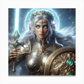 Elf Warrior 16 Canvas Print