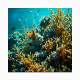 Clown Fishes Canvas Print