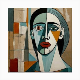 Woman'S Face Canvas Print