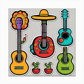 Guitars Canvas Print