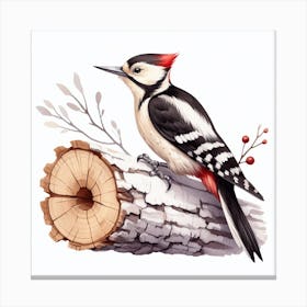 Woodpecker Canvas Print