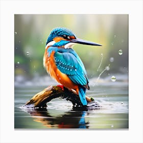 Kingfisher Bird Canvas Print