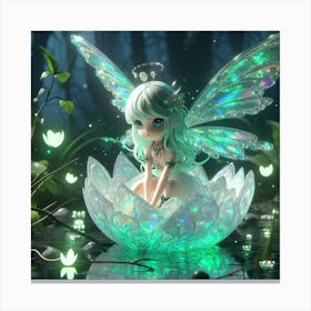 Fairy In The Forest 40 Canvas Print