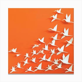 Paper Cranes Canvas Print