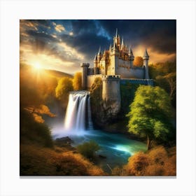 Nature , beautiful castle Canvas Print
