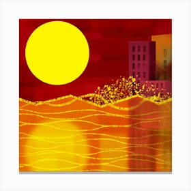 Sunset Abstract Canvas Print