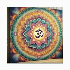 Om Mandala Canvas Print