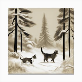 A Winter Stroll Canvas Print