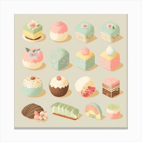 Sweets And Desserts Canvas Print