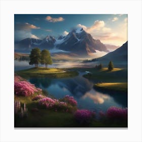 Landscape Painting Canvas Print