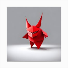 Origami Devil Canvas Print