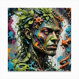 Splatter Painting Canvas Print