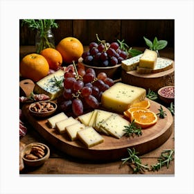 Cheese Platter Canvas Print