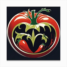 Tomato And Peppers Canvas Print