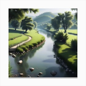 Landscape Painting 170 Canvas Print