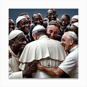 Pope friend Canvas Print