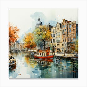 Elevated Elegance Aerial Bliss In Amsterdam 1 Canvas Print