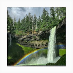 Rainbow Over Falls Canvas Print