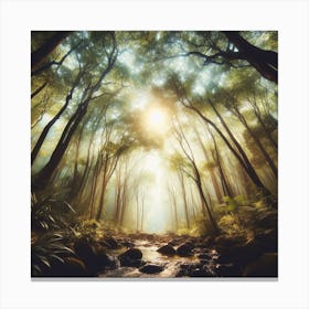 Forest In The Morning Canvas Print